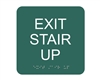 Exit Stair Up<br> (6 in. x 6 in.)<br>Multiple Background Colors