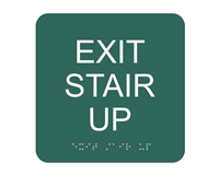 Exit Stair Up<br> (6 in. x 6 in.)<br>Multiple Background Colors