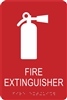 Fire Extinguisher ADA Braille Sign