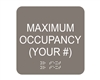 Maximum Occupancy<br> (6 in. x 6 in.)<br>Multiple Background Colors