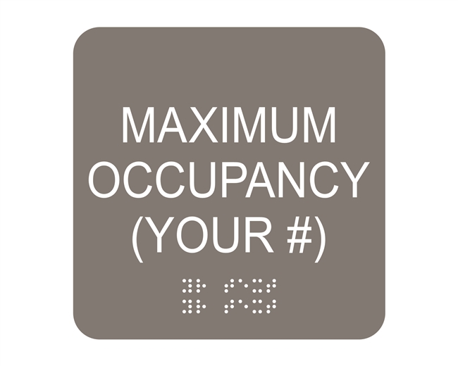 Maximum Occupancy<br> (6 in. x 6 in.)<br>Multiple Background Colors