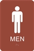 Men's Restroom ADA Braille Sign
