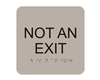 Not An Exit<br> (6 in. x 6 in.)<br>Multiple Background Colors