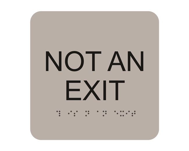 Not An Exit<br> (6 in. x 6 in.)<br>Multiple Background Colors