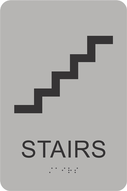 Stairs ADA Braille Sign