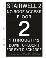 High-quality ADA compliant Stairwell signs - multiple colors available and quantity discounts. Braille Sign Pros has over 20 years experience in the ADA sign industry.