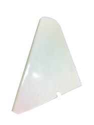 600 Flat Left Cage Panel 04-20 White