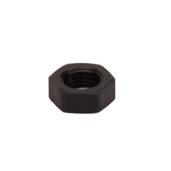 7/16" Right Hand Aluminum Jamnut-Black