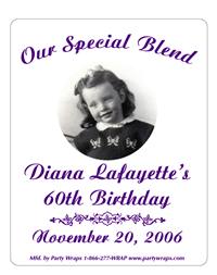 Birthday Photo Label