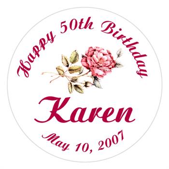 Birthday Rose Lollipop