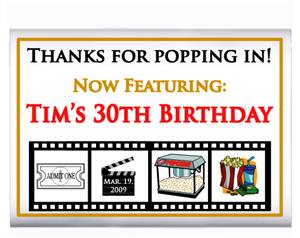 Birthday Movie Popcorn