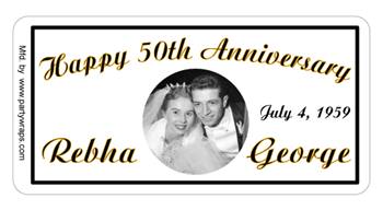 Anniversary Photo Label