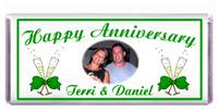 Anniversary Champagne Glasses Bow Candy Bar