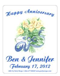 Anniversary Bouquet Label