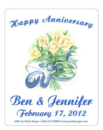 Anniversary Bouquet Label