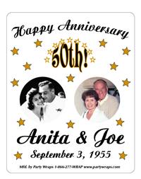 Anniversary Photo Label