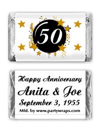 Anniversay Miniature Candy Bars Graphic