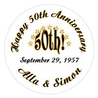 Anniversary 50th Label