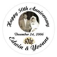 Anniversary Photo Label