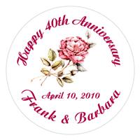Anniversary Rose Label