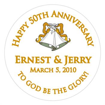 Anniversary Bell Label