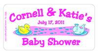 Baby Shower Ducky & Whale Label