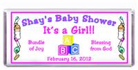 Baby Shower Rattle Border Candy Bar