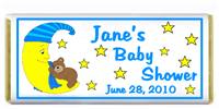 Baby Shower Moon Bear Blue Candy Bar