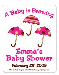 Baby Shower Triple Umbrella