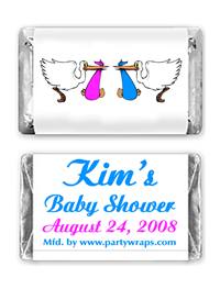 Baby Shower Miniature Candy Bars Graphic