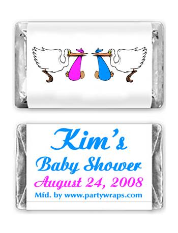 Baby Shower Miniature Candy Bars Graphic