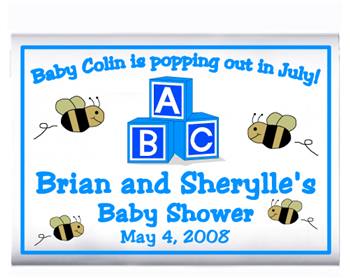 Baby Shower Blocks & Bees Popcorn