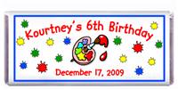 Childrens Birthday Paint Candy Bar