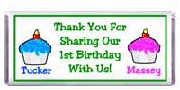 Childrens Birthday Double Cupcake Candy Bar