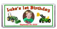 Childrens Birthday Tractor Trucks Candy Bar
