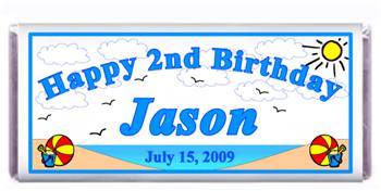 Childrens Birthday Beach Candy Bar