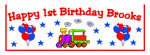 Childrens Birthday Train Goodie Bag Top