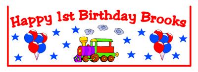 Childrens Birthday Train Goodie Bag Top