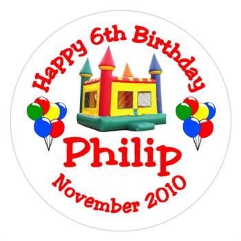 Childrens Birthday Bounce House Lollipop