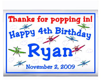 Childrens Birthday Airplanes Popcorn