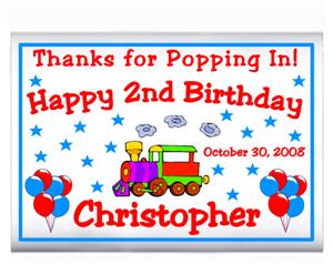 Childrens Birthday Train Popcorn