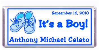 Birth Announcement Booties Candy Bar