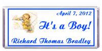 Birth Announcement Boy Sleeping Candy Bar