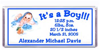 Birth Announcement Blanket Baby Candy Bar