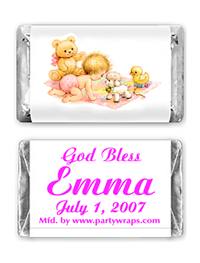 Christening Miniature Candy Bars - Graphic