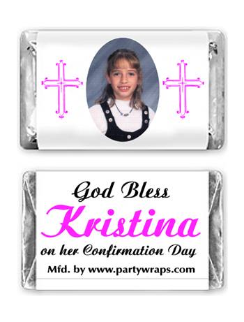 Christening Miniature Candy Bars - Photo