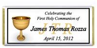 Communion Gold Initials Candy Bar