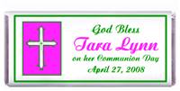Communion Pink Cross Candy Bar