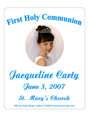 Communion Photo Chruch Script Label