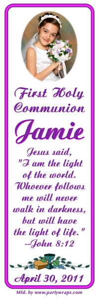 Communion Photo Bookmarker